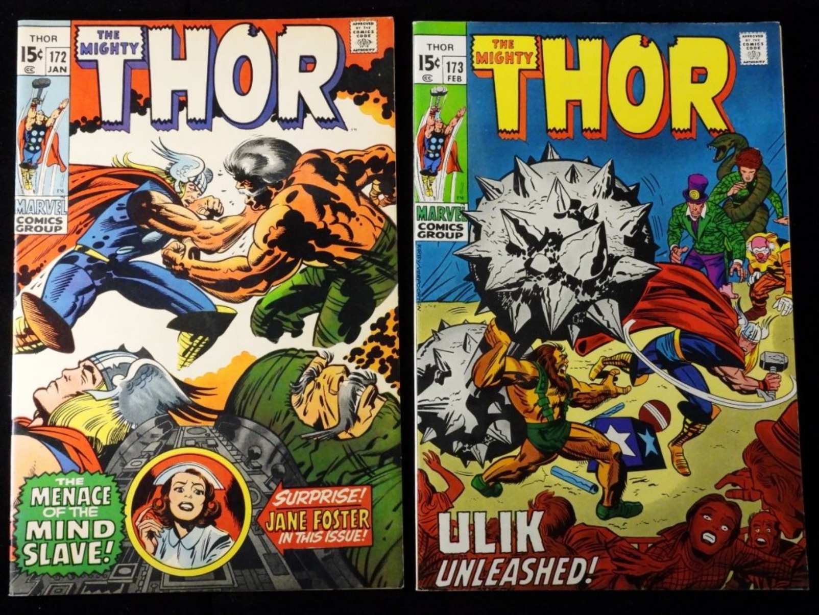 Mighty Thor #172 & #173 1970 Marvel Raw