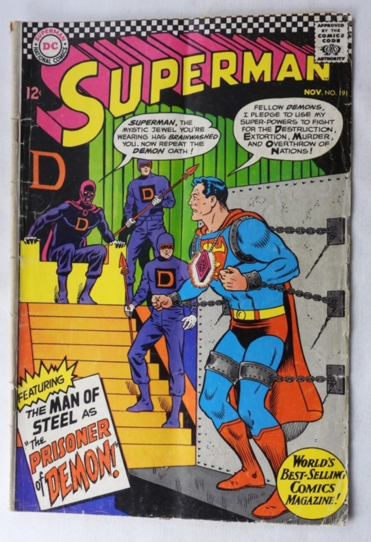 Superman #191 1966 DC Silver Age Raw