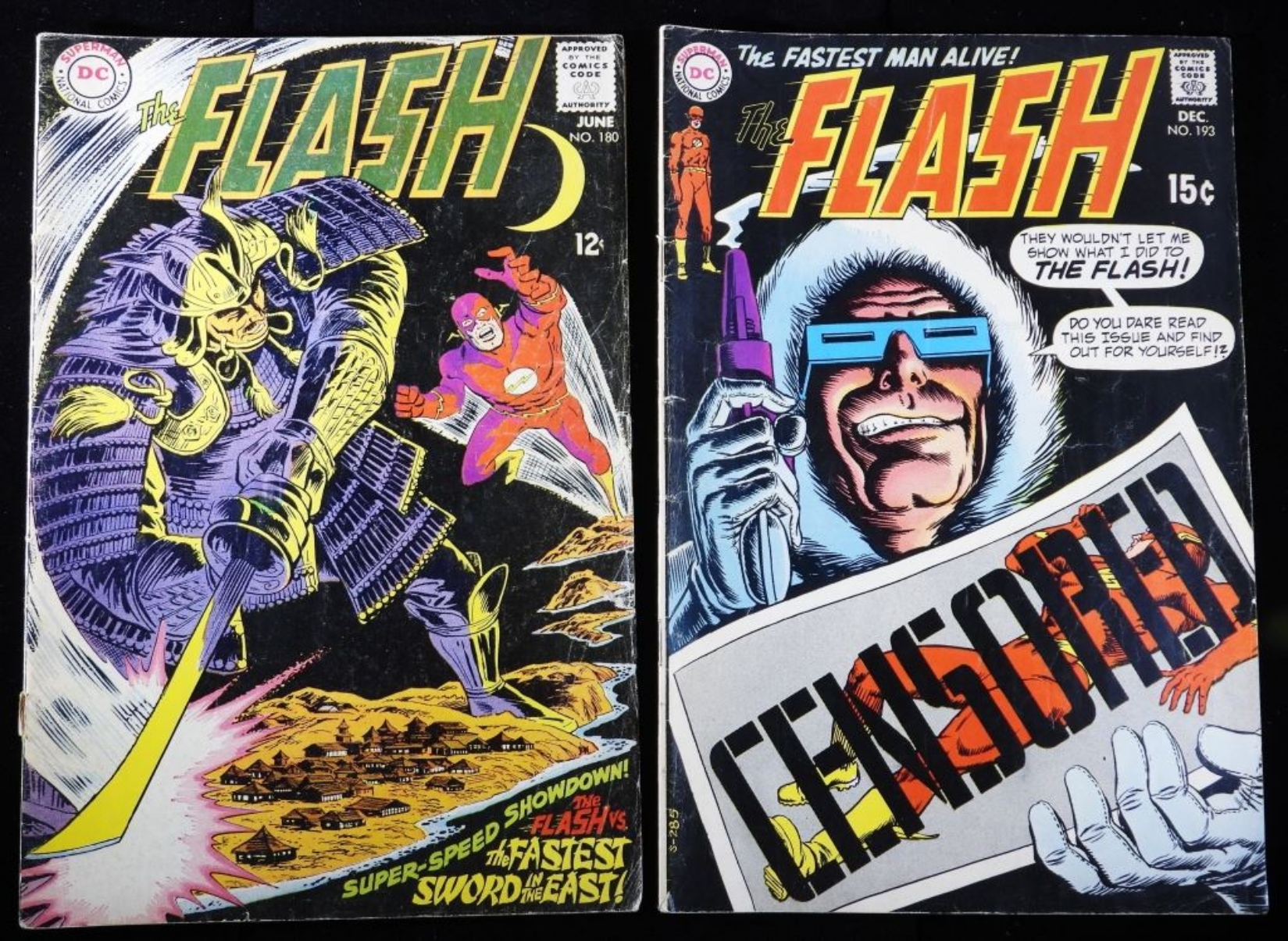 Flash #180 & #193 Silver Age DC Lot