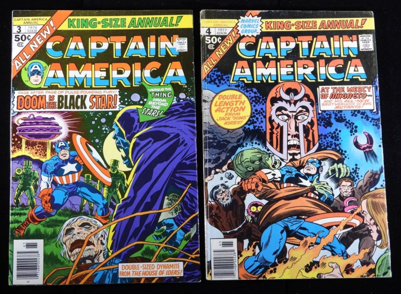 Captain America Annual #3 & 4 1976-77 Marvel