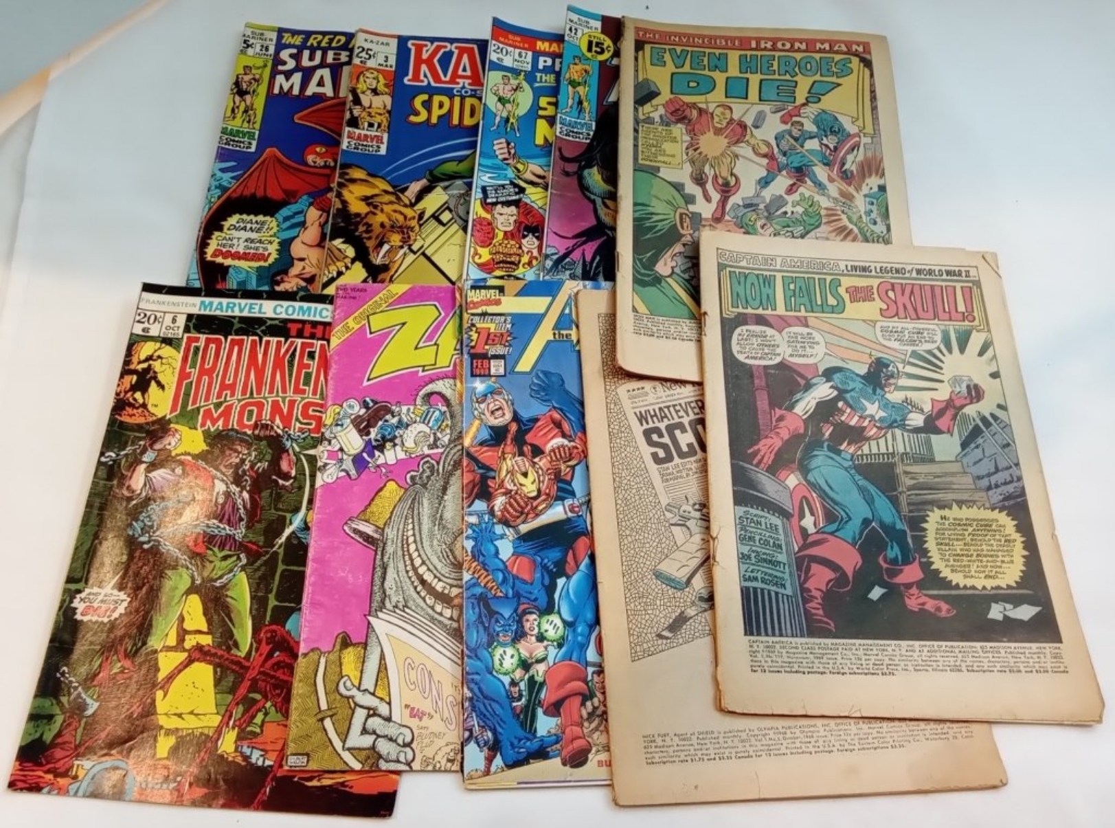 (9) Marvel & (1) Zap Comic