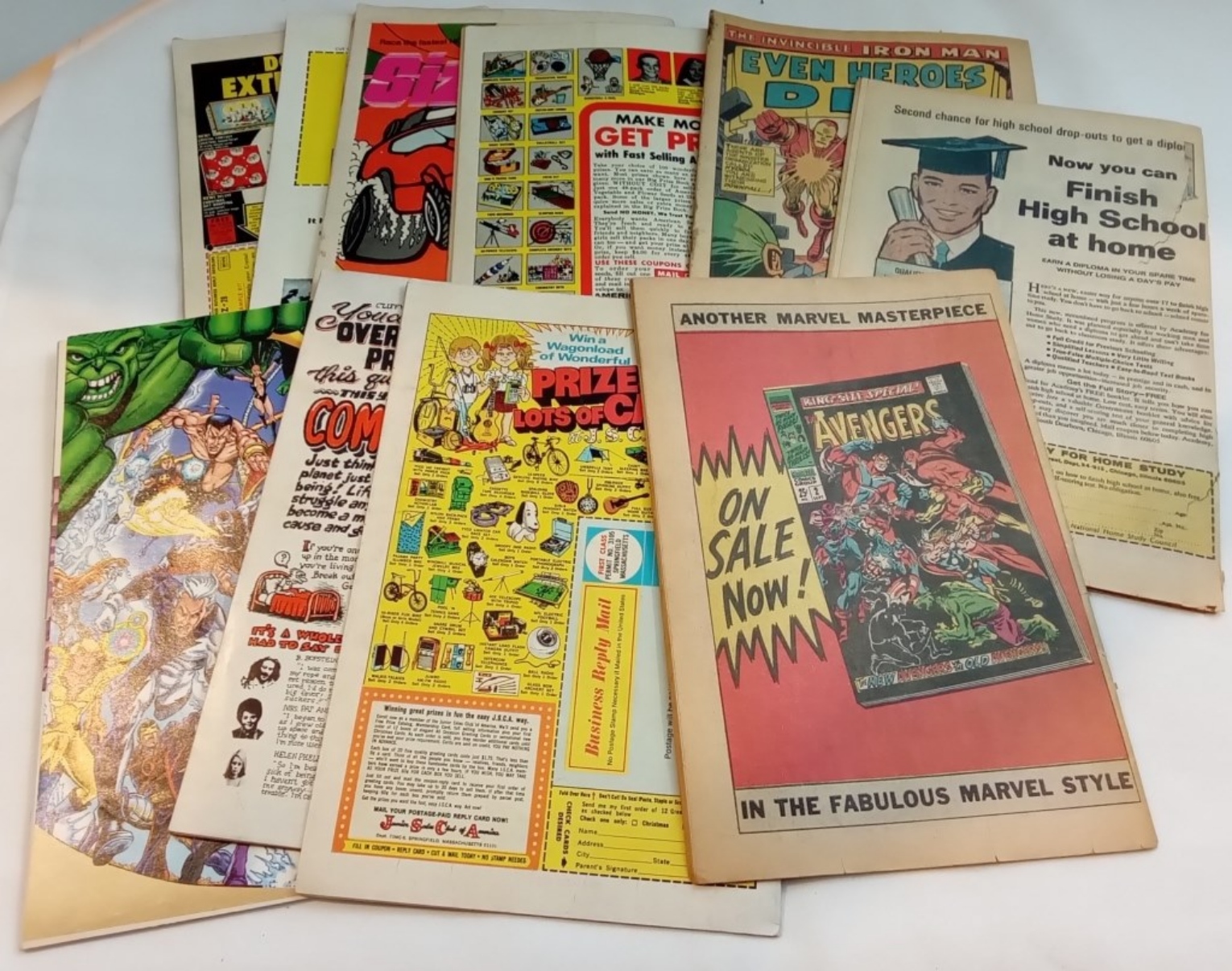 (9) Marvel & (1) Zap Comic
