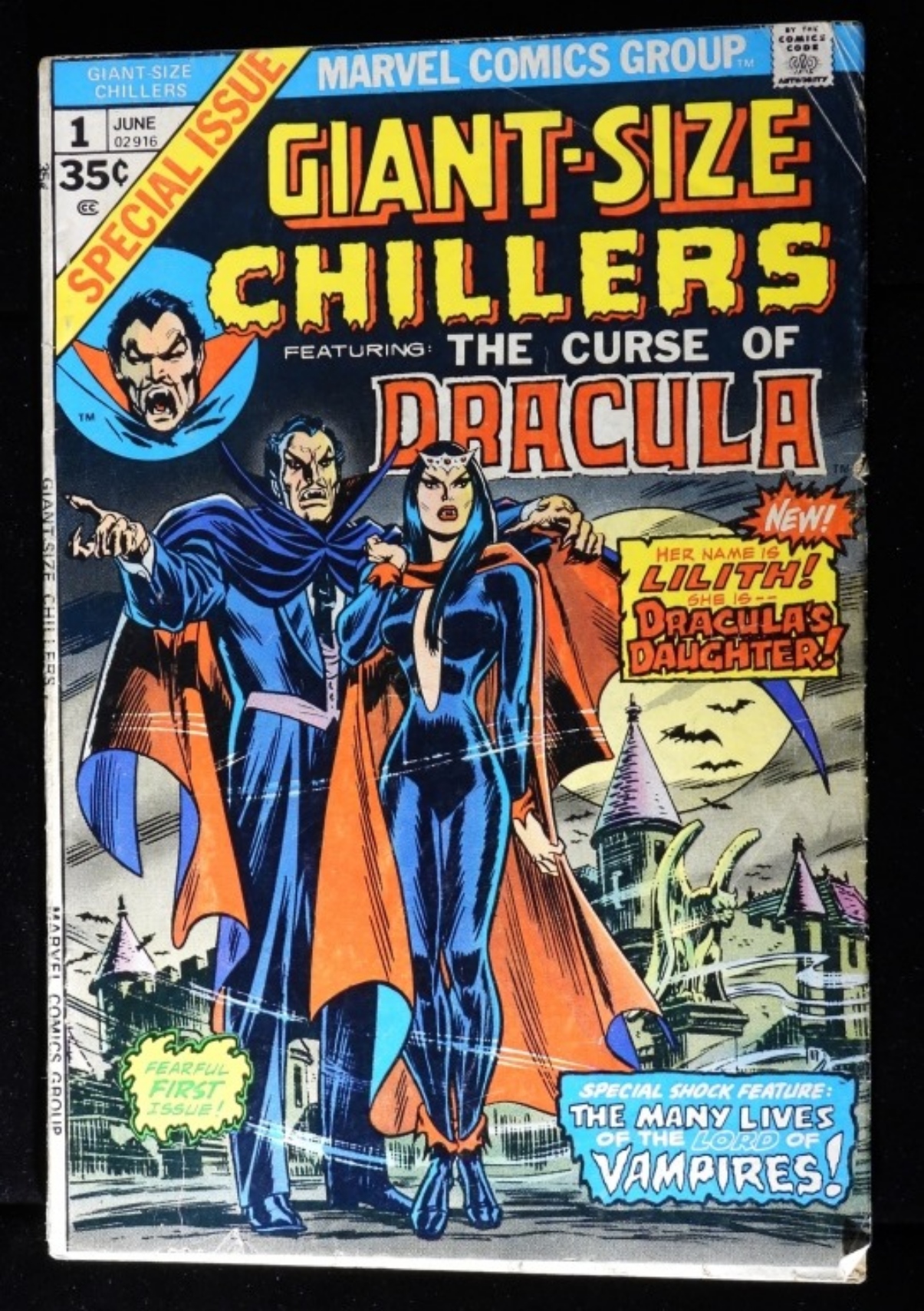 Giant-Size Chillers #1 1974 Marvel Raw
