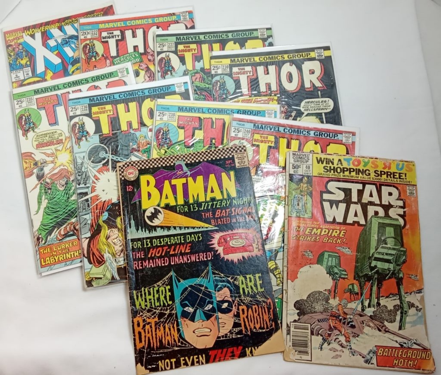 (9) Marvel & (1) DC Comic
