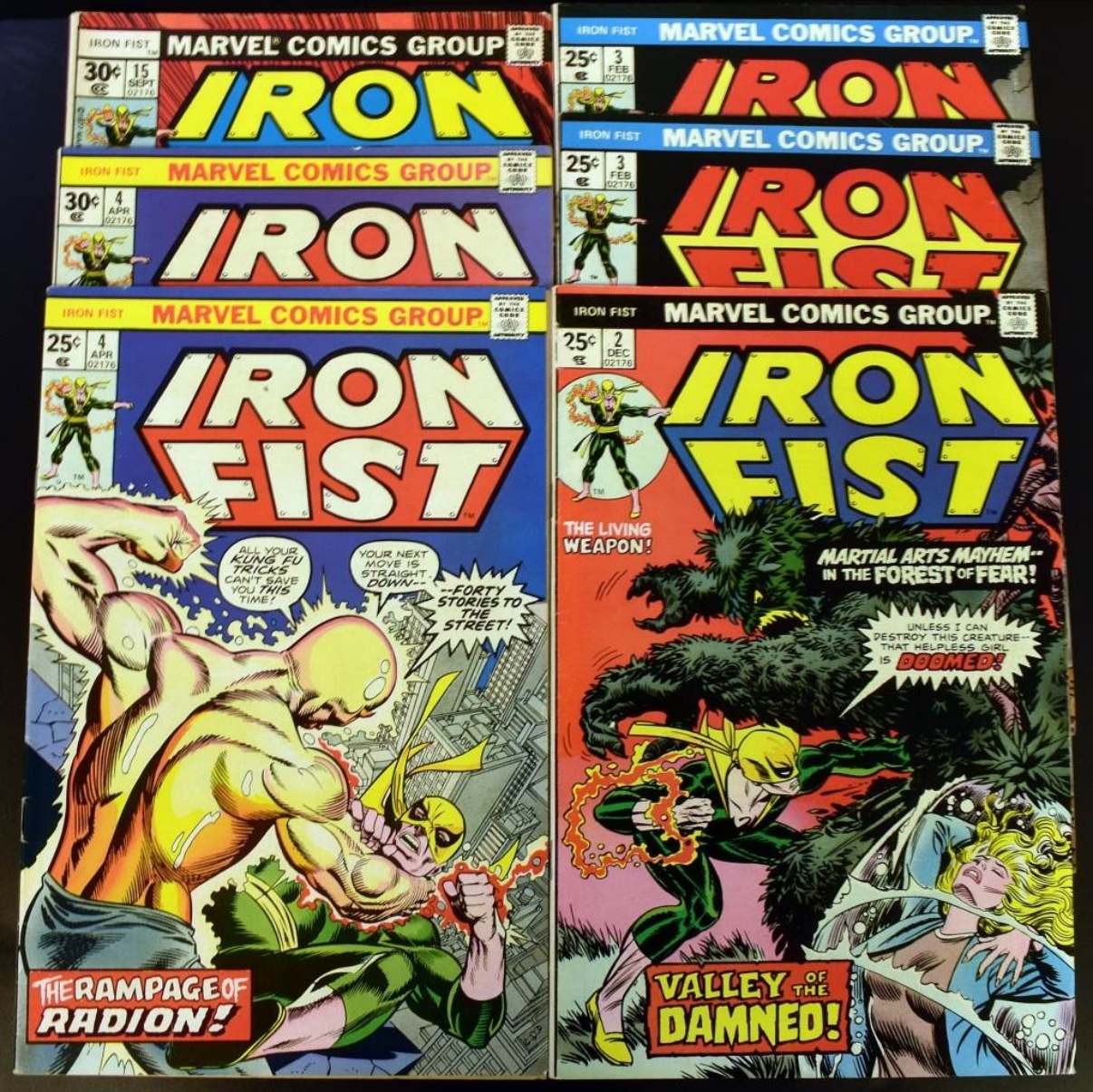 Marvel Iron Fist Lot Of 6