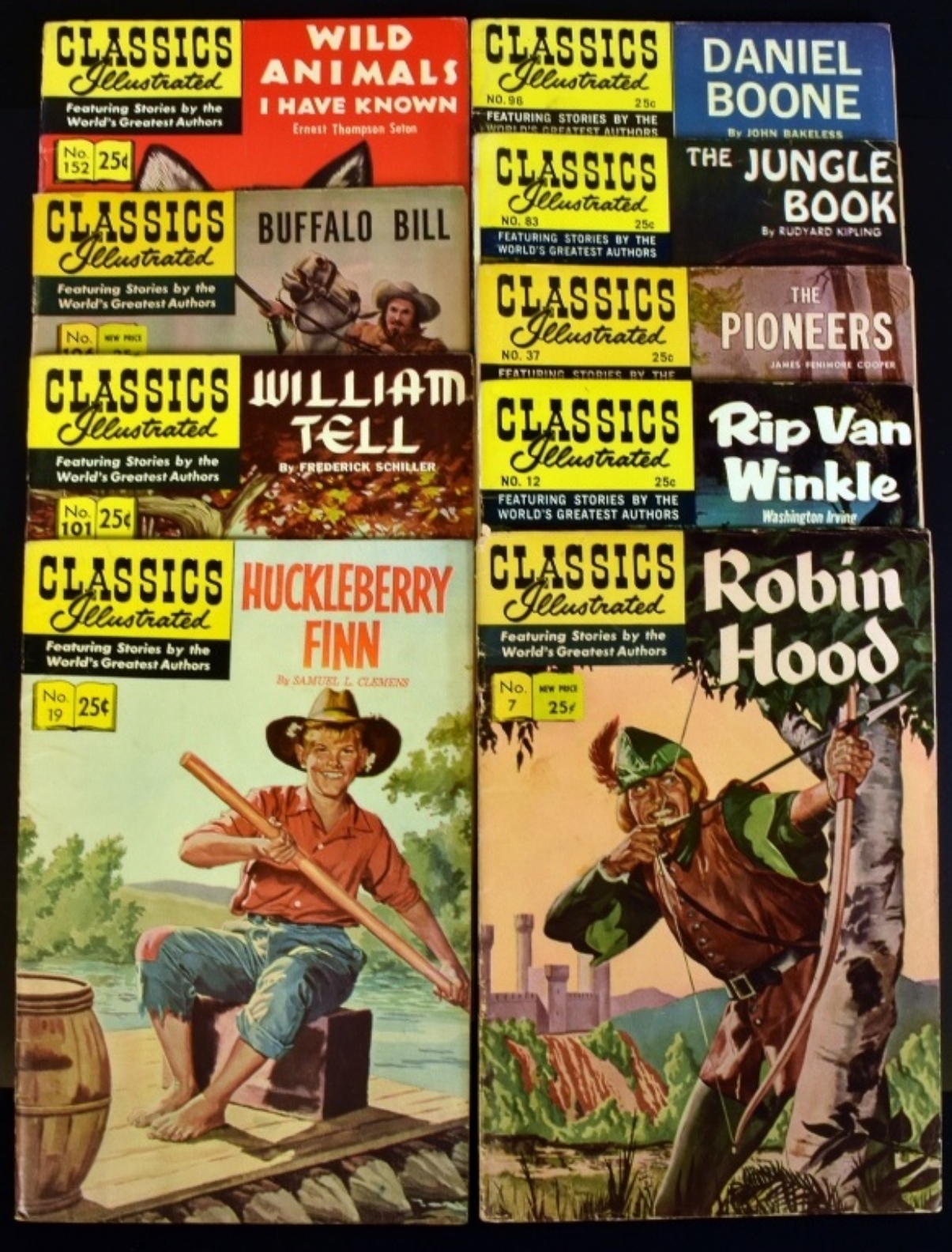 (9) Classics Illustrated Comics