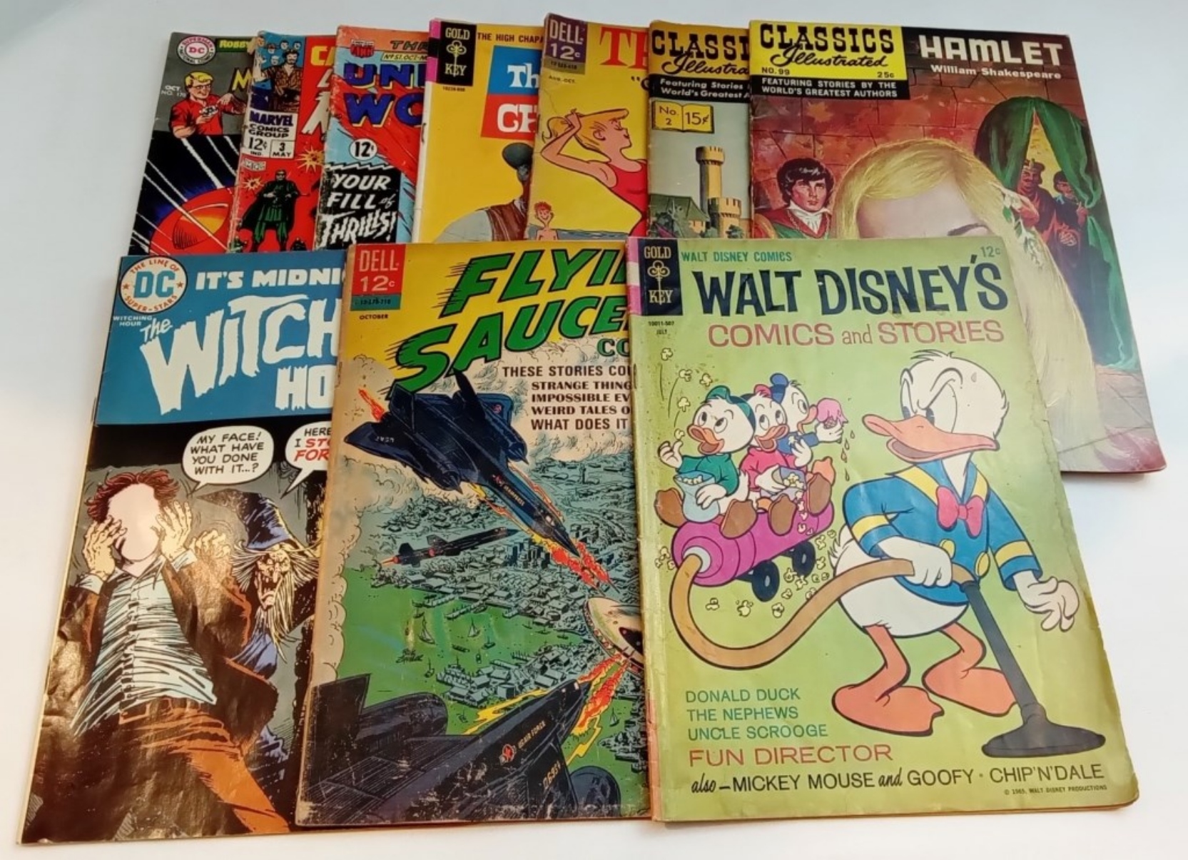 (9) Marvel (1) DC Comics