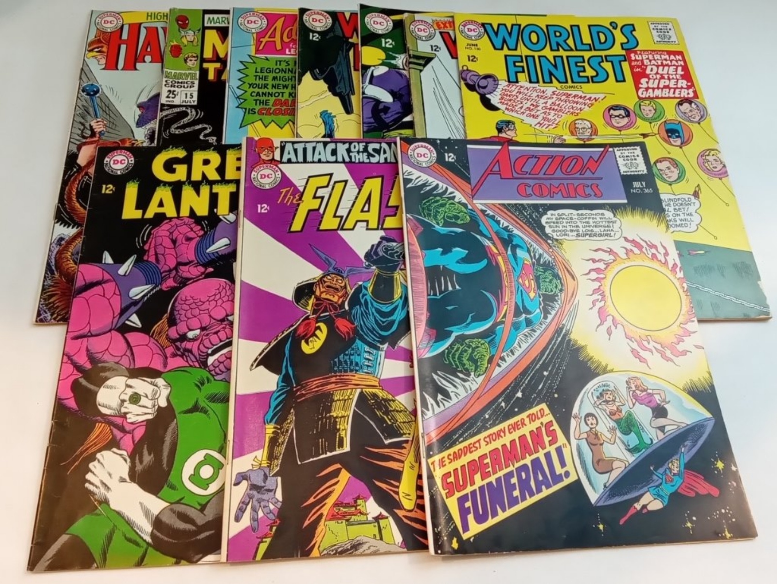 (9) DC & (1) Marvel Lot
