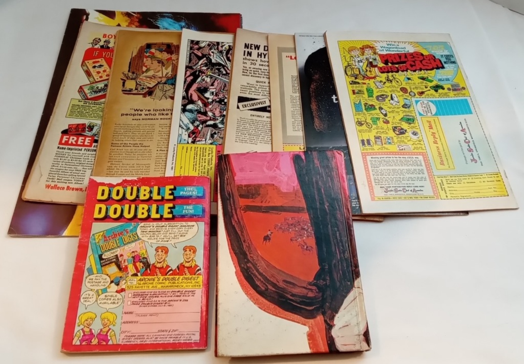 A Mix Of Books, Comics & Poster