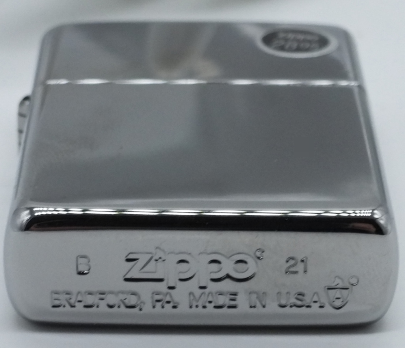 2021 Zippo High Polish Chrome Black Ice Lighter