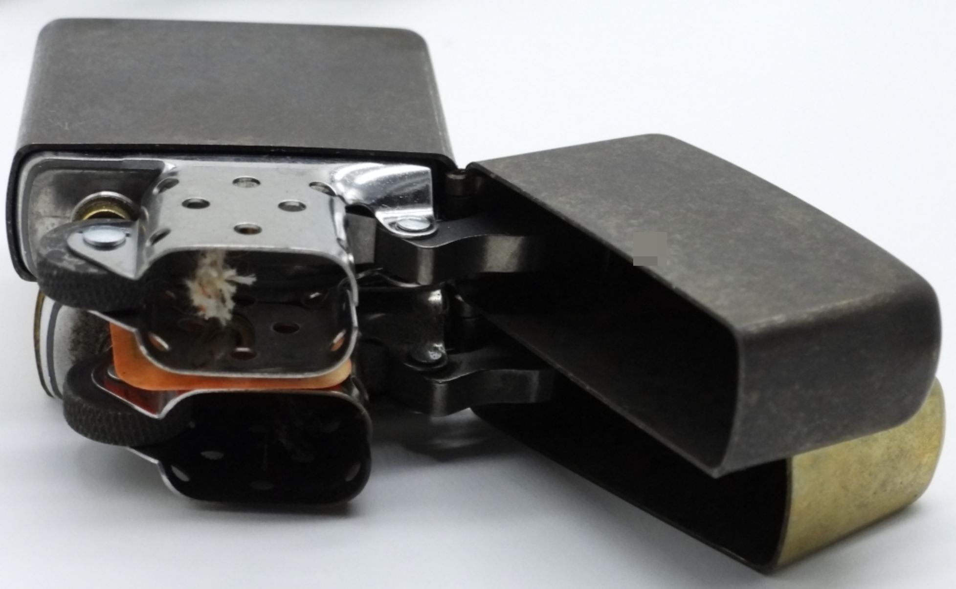 2001 Zippo Lighter Pair, One Fired One Unfired