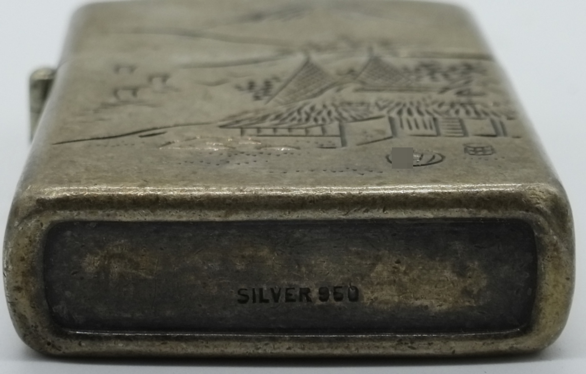 Silver 950 Japanese Scenic Lighter