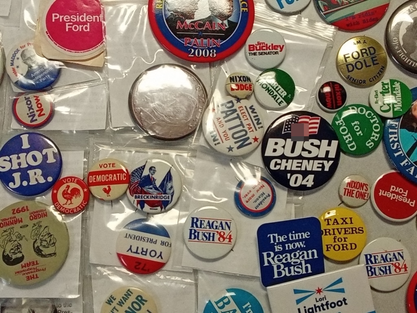 Political Campaign Buttons and Pinback Collection