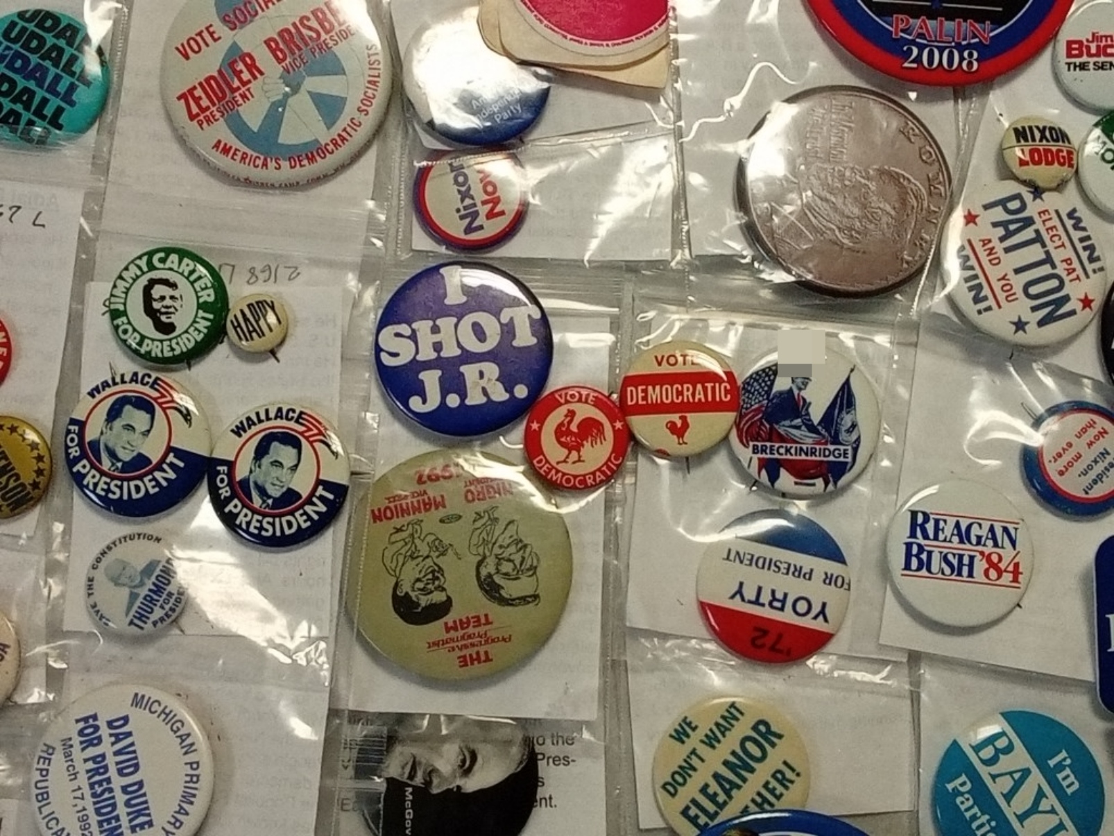 Political Campaign Buttons and Pinback Collection