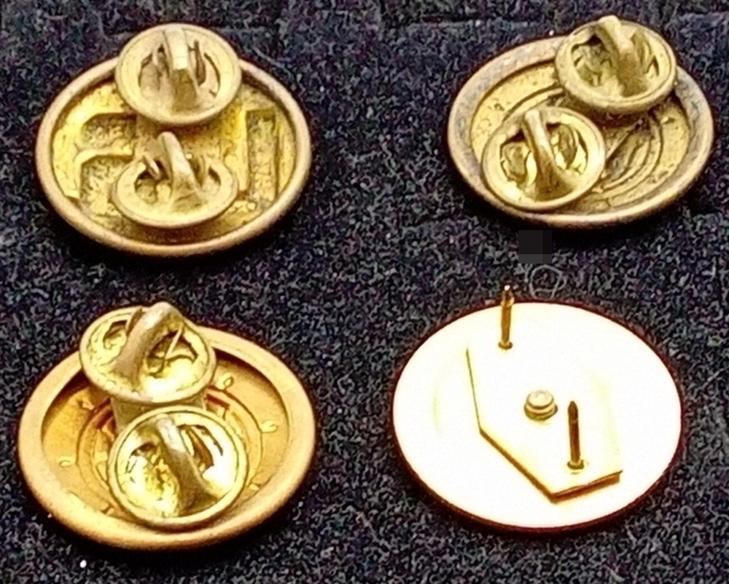 U.S. Navy Uniform Buttons Brass Set of Four