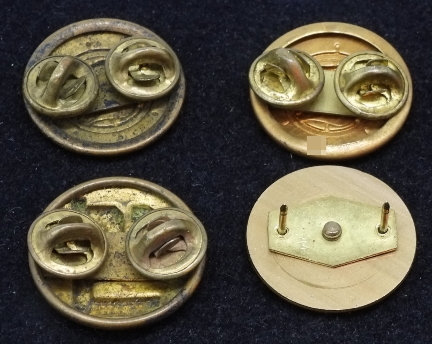 U.S. Navy Uniform Buttons Brass Set of Four