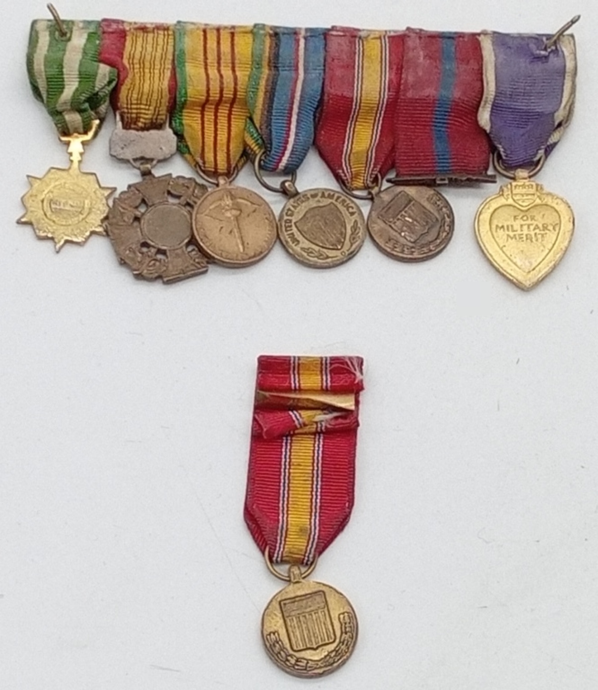 U.S. Military Decoration Medal Bar Set
