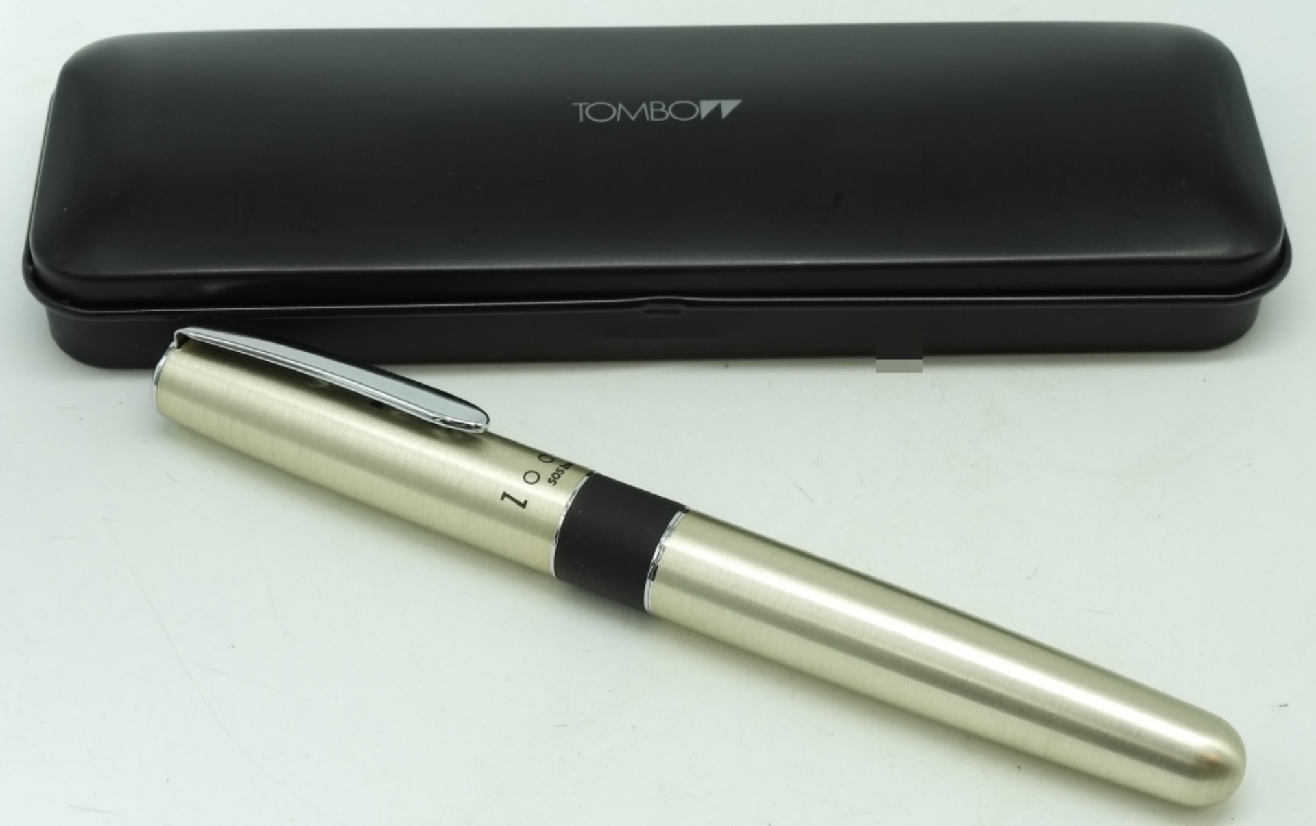 TomBoy Ballpoint Pen, Sliver-Tone, Original Case