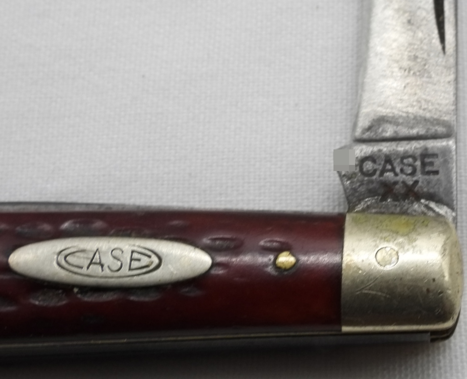 Case Pocket Knife 6207, Red Handle