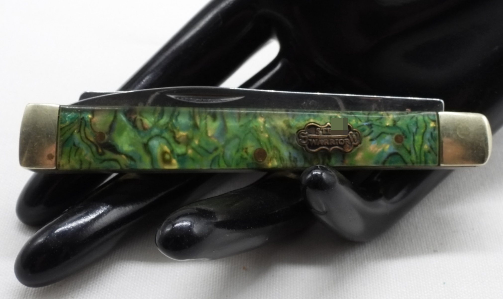 Steel Warrior Trapper, Abalone Handle