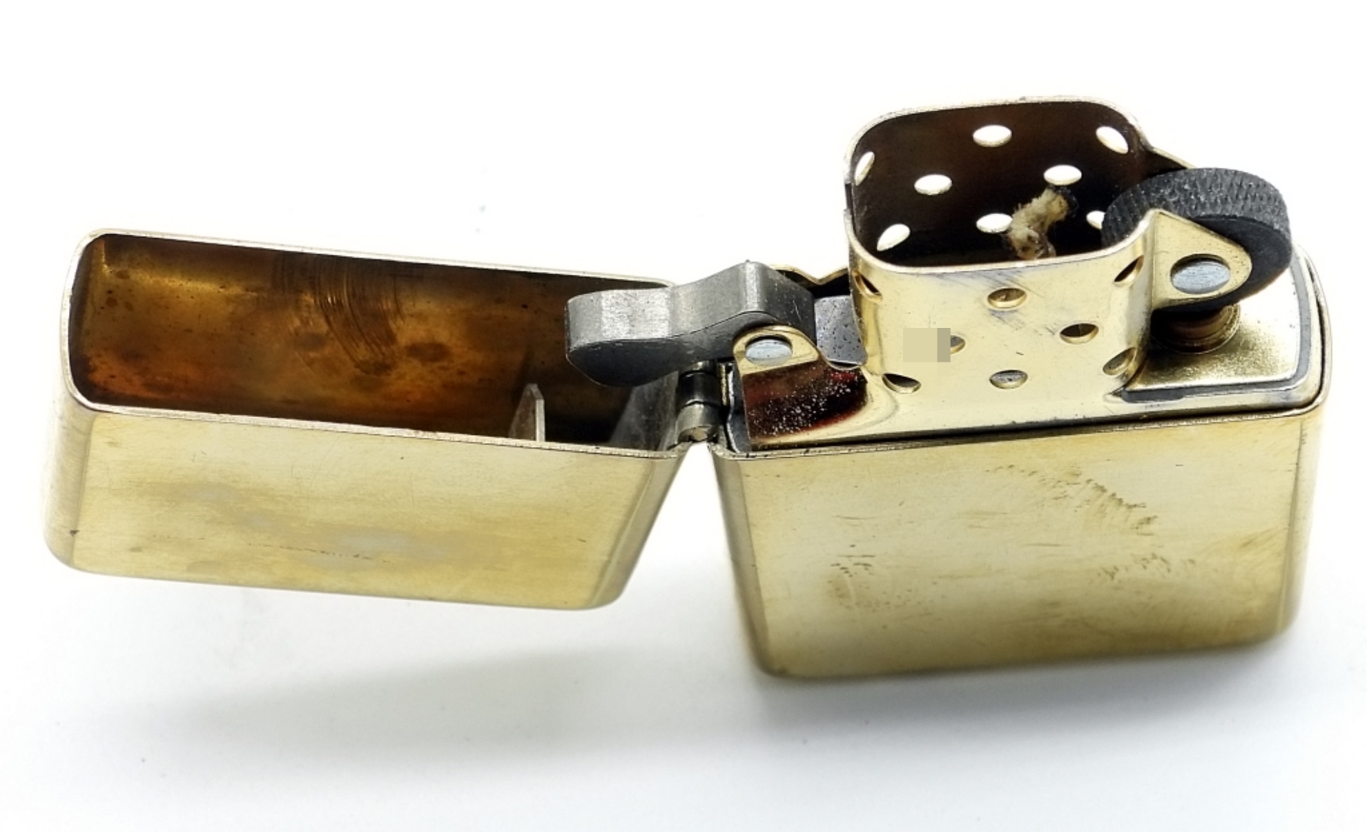 Vintage Zippo Patent 2032695 Brass Lighter