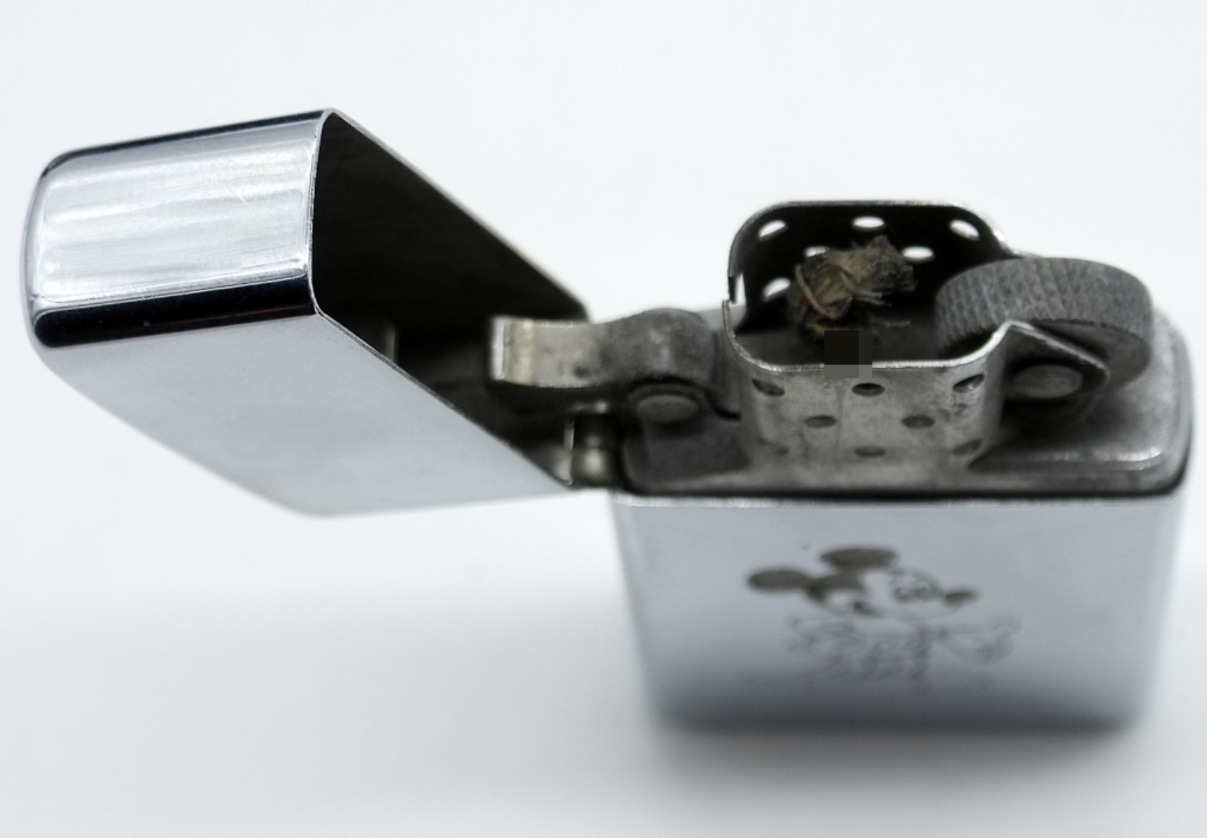 Vintage Zippo Mickey Mouse Chrome Lighter