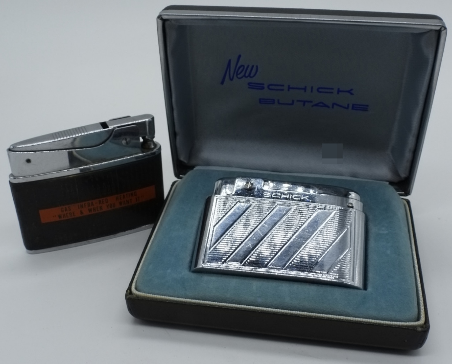 Schick Butane Lighter & Unknown Lighter Set