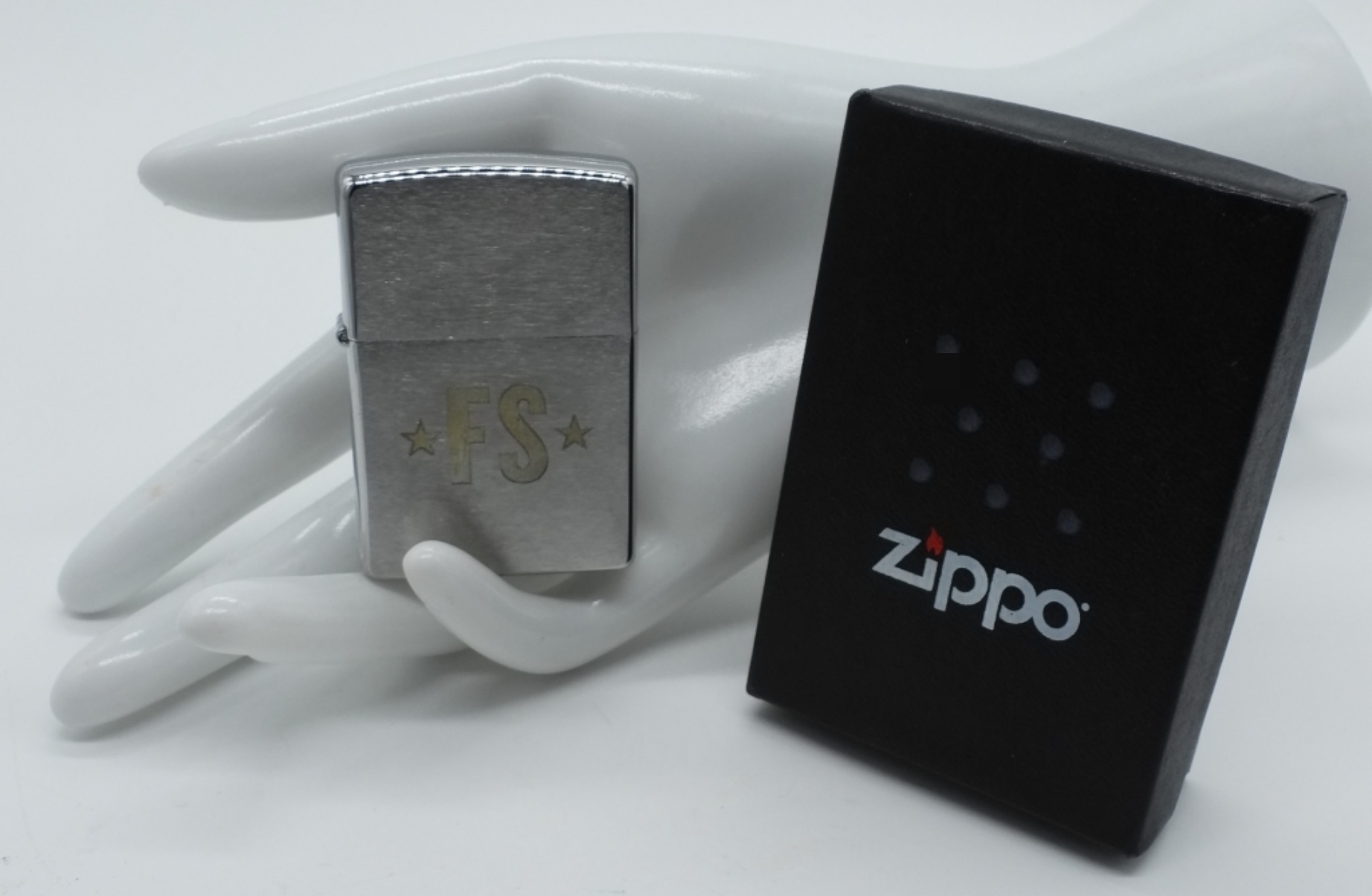 Zippo Chrome Lighter with FS Engraving