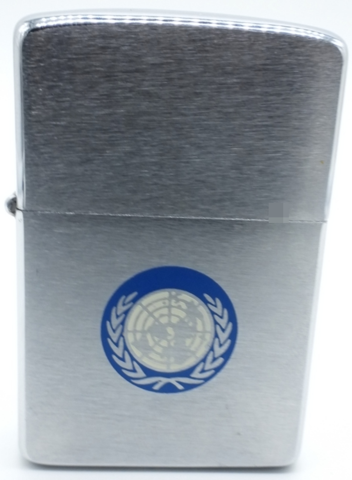 Zippo United Nations Logo Chrome Lighter