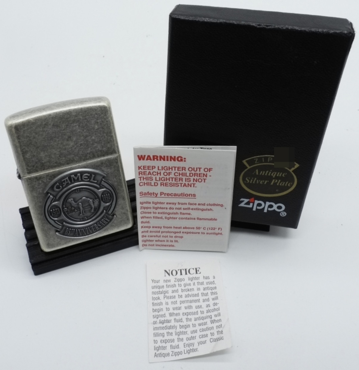 Zippo Camel 85th Anniversary Lighter 1998