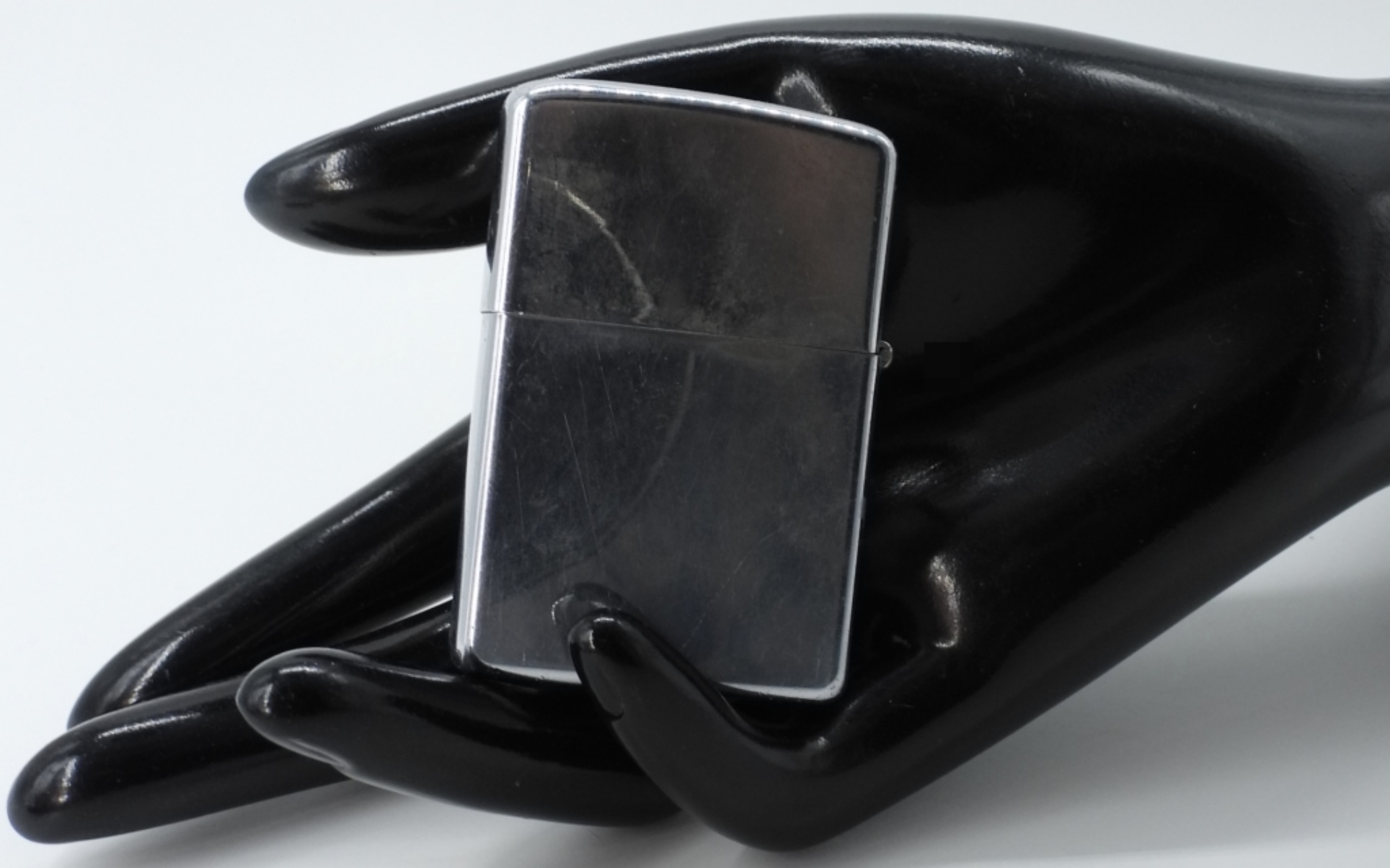 Zippo Chrome Lighter with Insert, Missing Logo