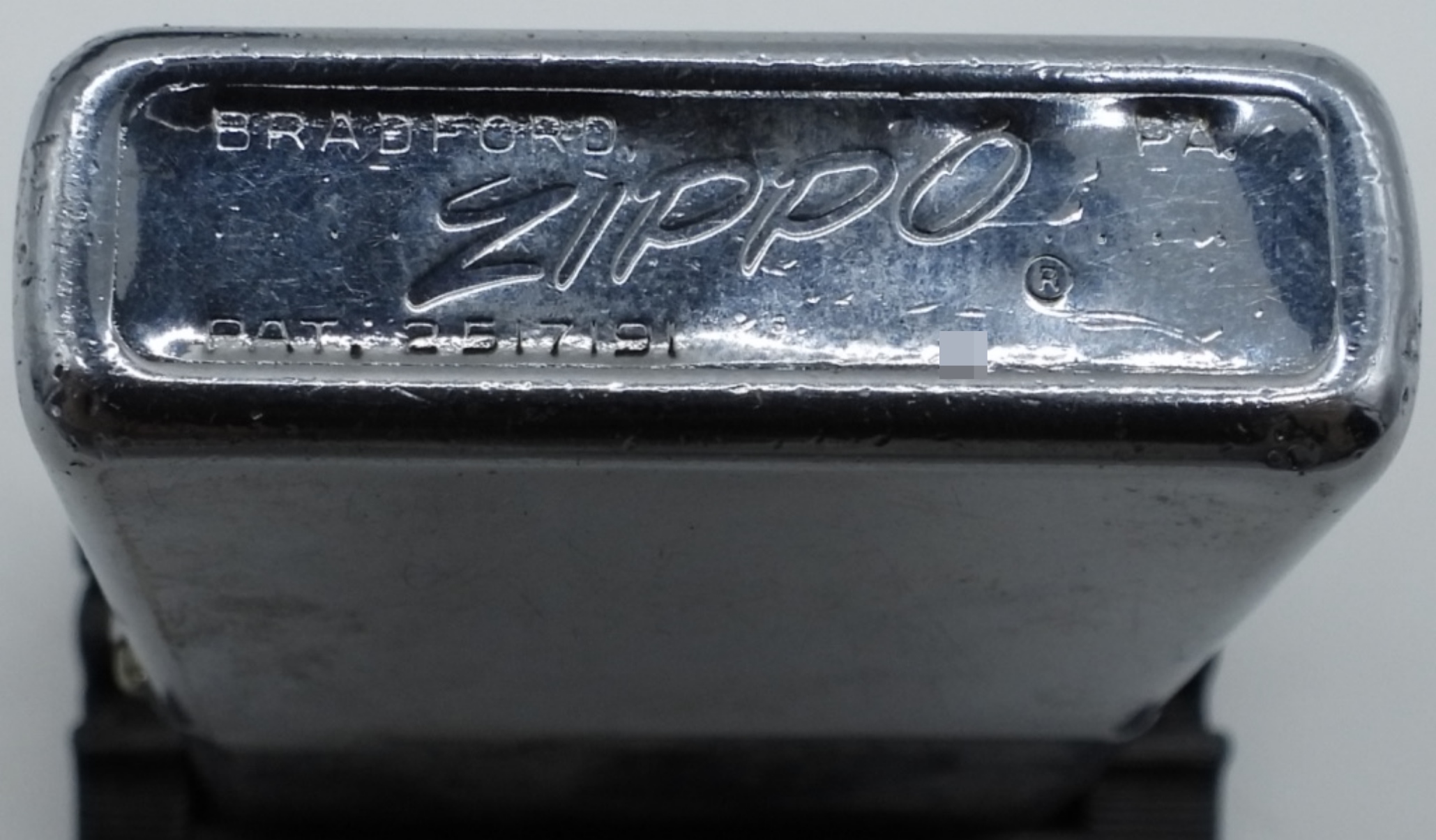 Zippo Chrome Lighter with Insert, Missing Logo