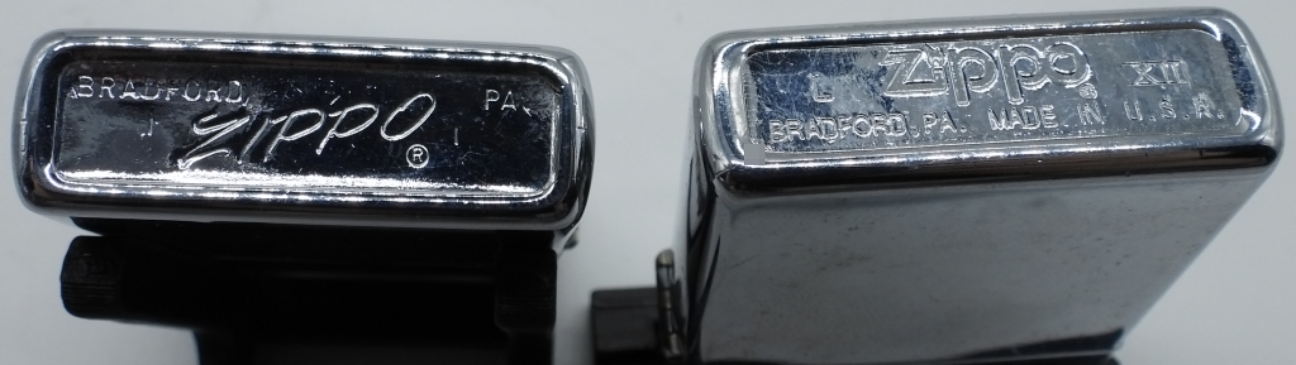 Zippo Chrome Lighters with Dice Design (Pair)