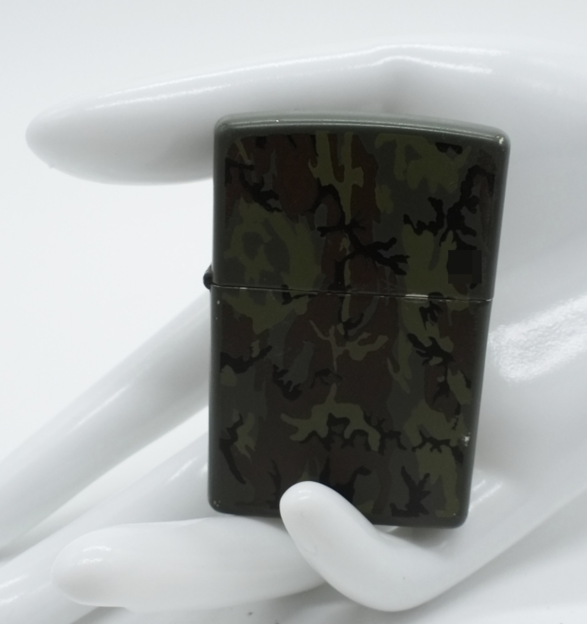 Zippo Green Camouflage Military-Style Lighter