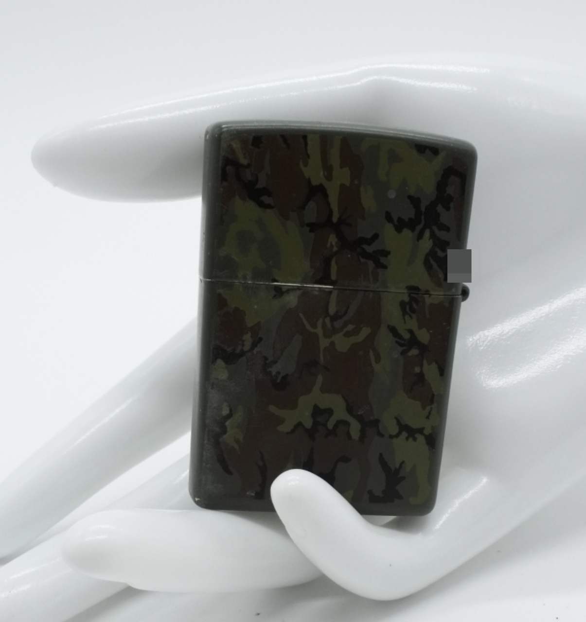 Zippo Green Camouflage Military-Style Lighter