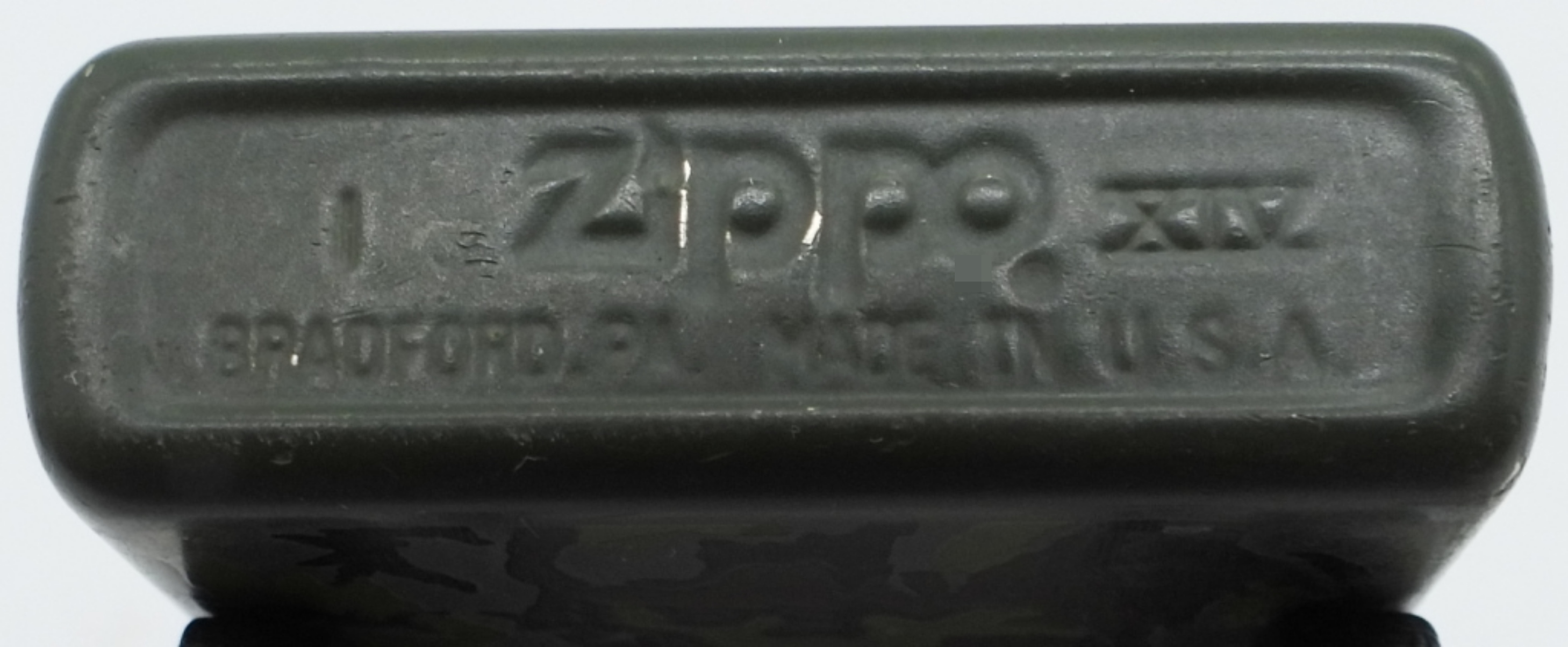 Zippo Green Camouflage Military-Style Lighter