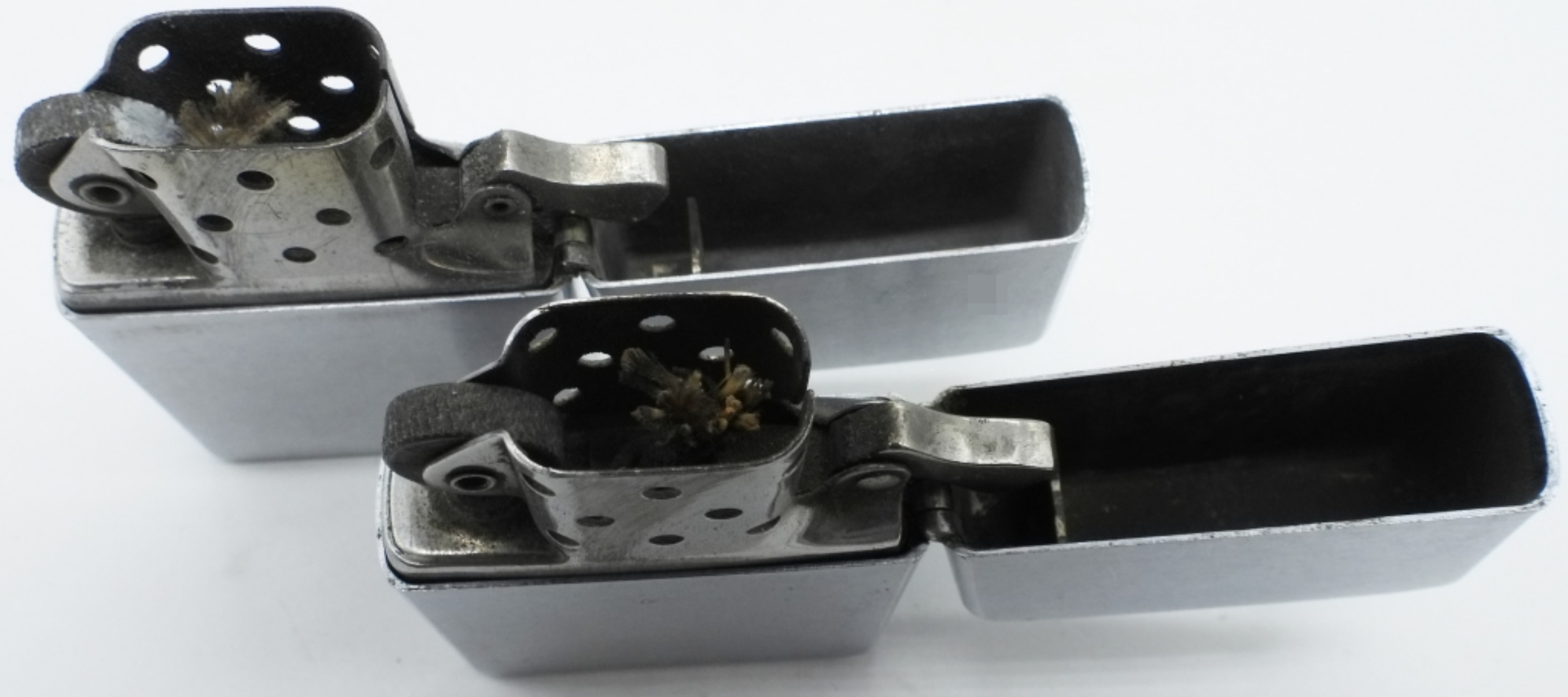 Zippo Chrome Lighters, 1974 & 1979 (2)
