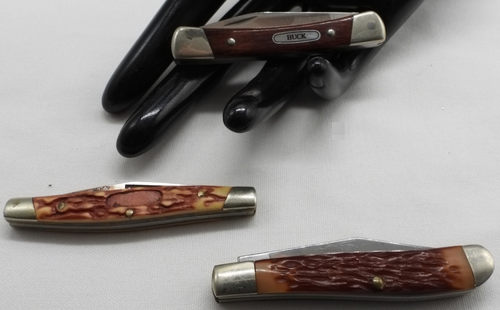 Buck & KA-BAR Folding Knives, 3-Piece Lot