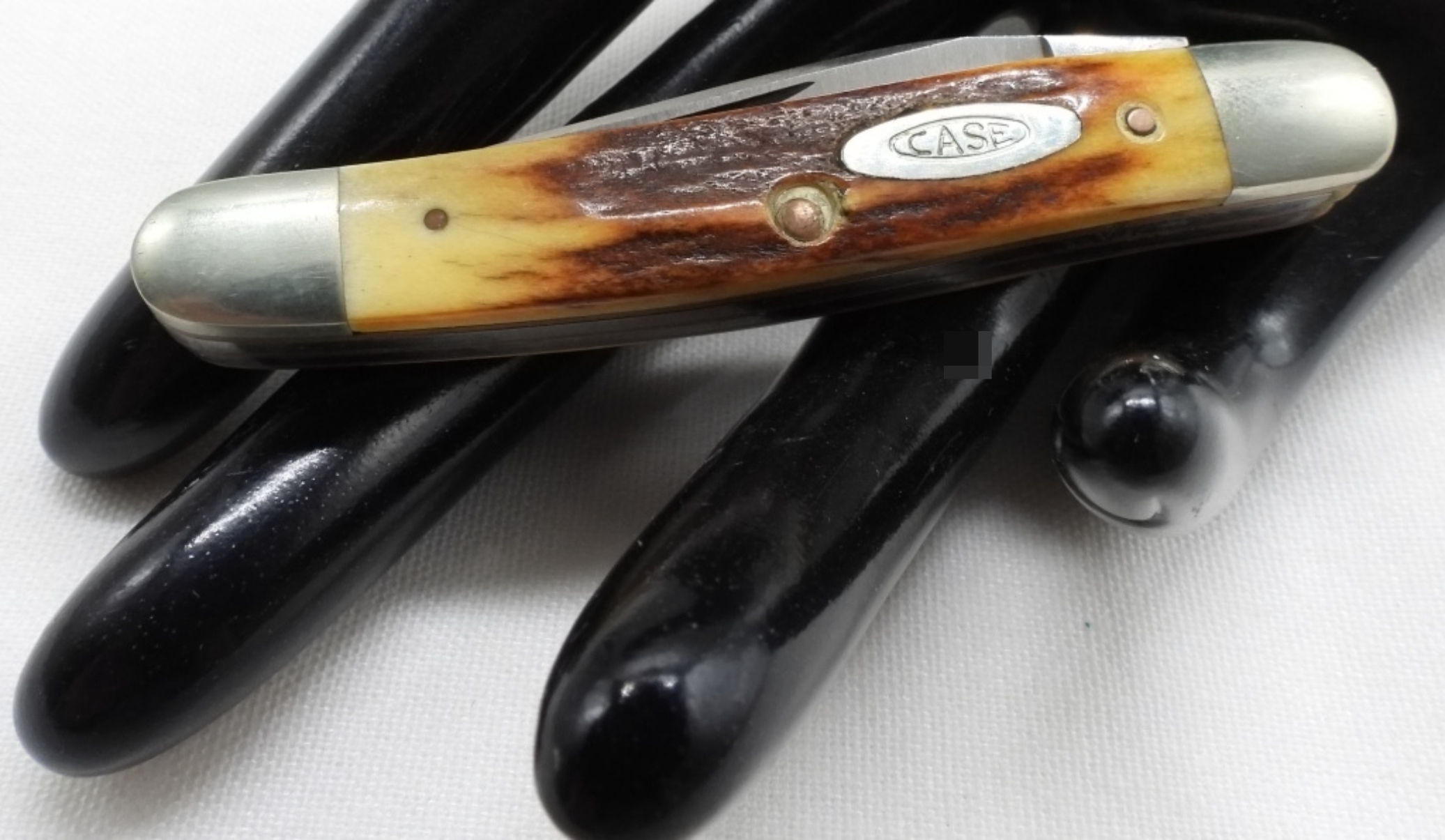 Case XX Stainless Trapper, Burnt Bone Handle