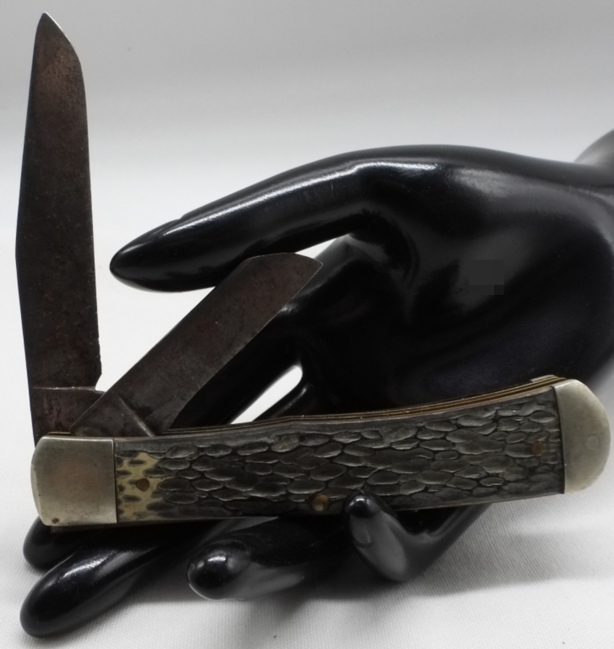 Western Trapper Knife, Jigged Bone Handles