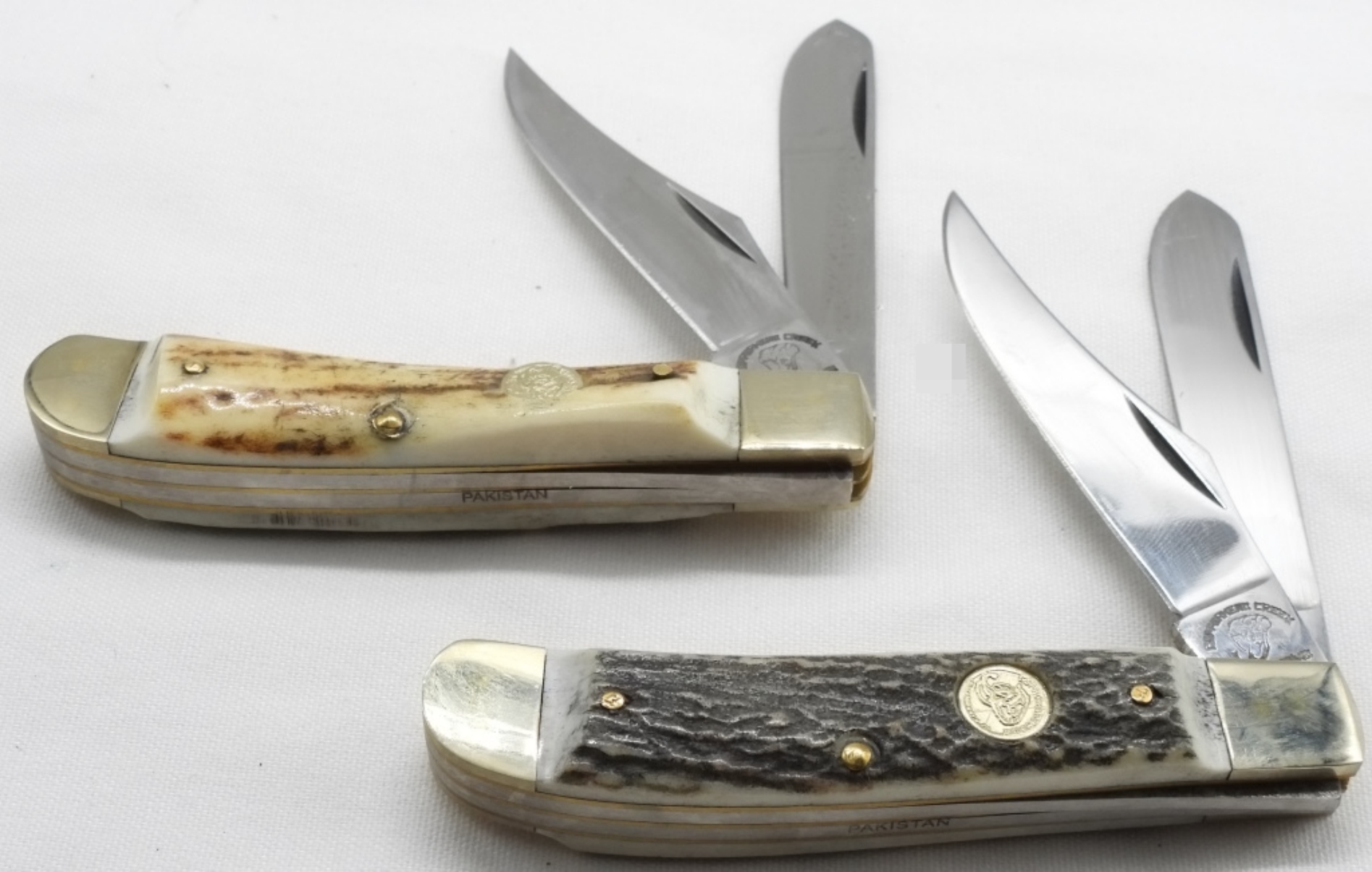 Copperhead Creek Bullet Trapper Knives, Stag Handl