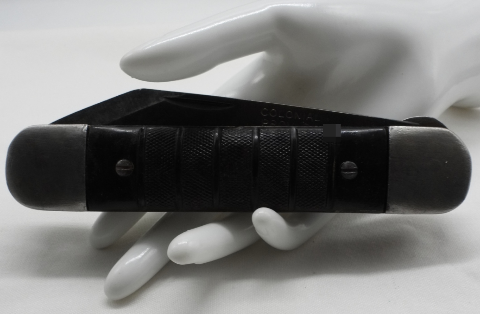 Colonial Folding Knife, Black Handle
