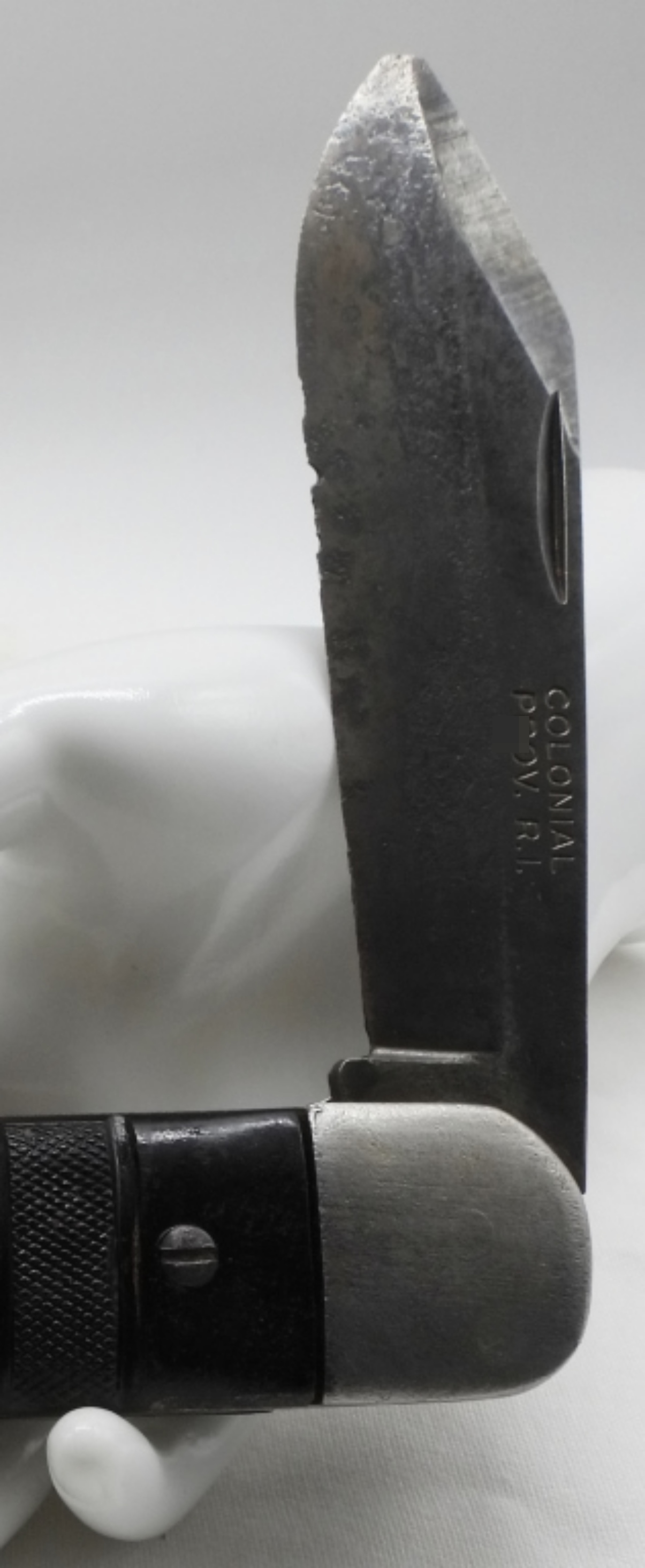 Colonial Folding Knife, Black Handle