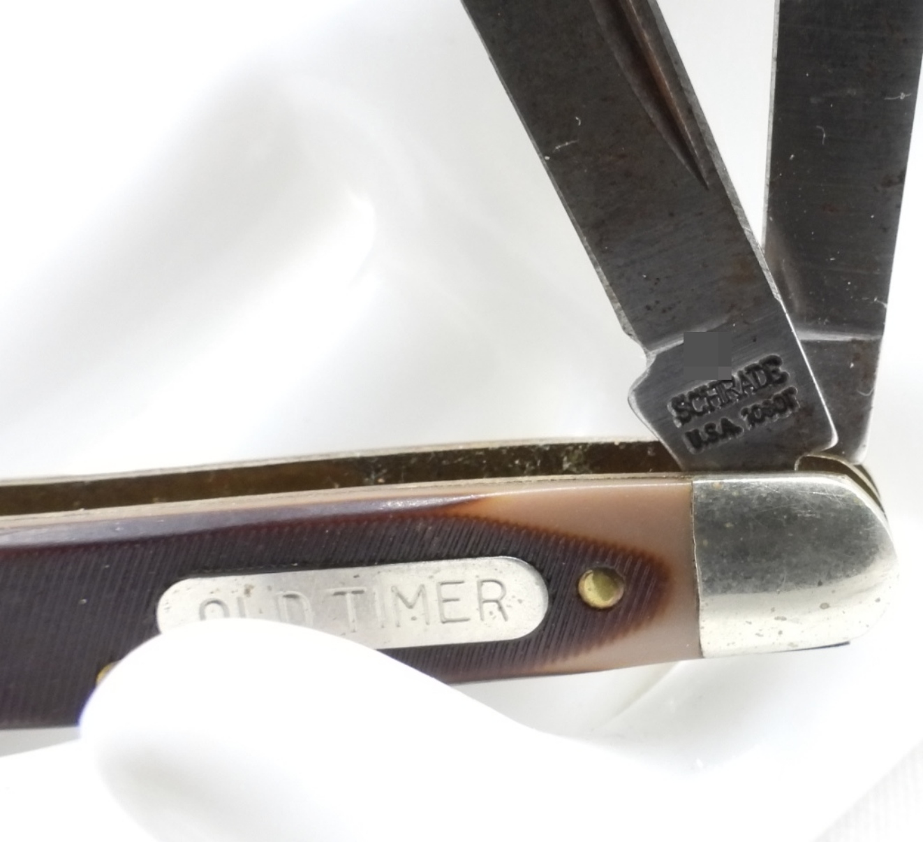 Schrade Old Timer Stockman Knife, Brown Handle
