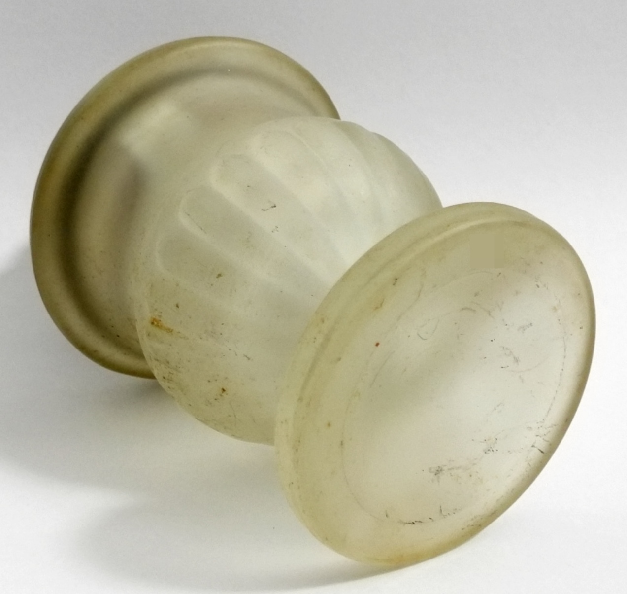 Vintage Alabaster Table Lighter with Brass Insert