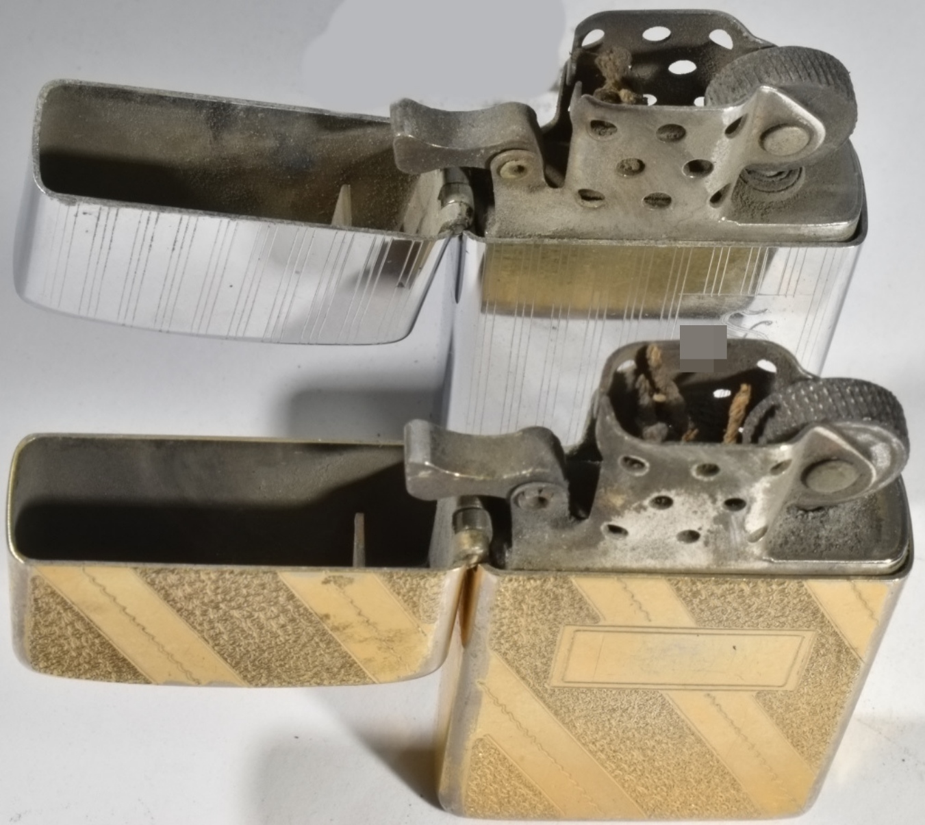 Pair of Vintage Slim Zippo Lighters (1970s)