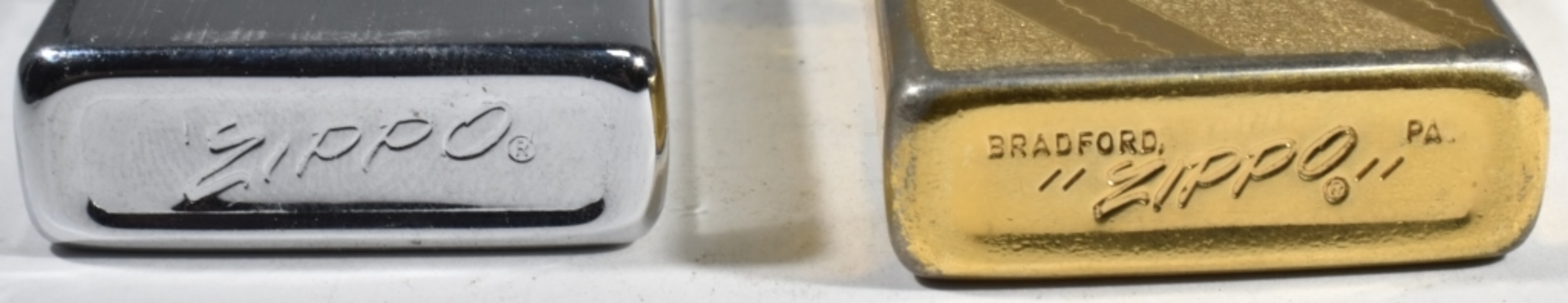 Pair of Vintage Slim Zippo Lighters (1970s)