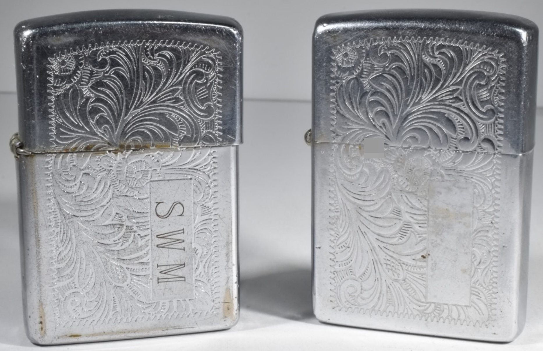 Zippo Venetian High Polish Chrome Lighters (2)