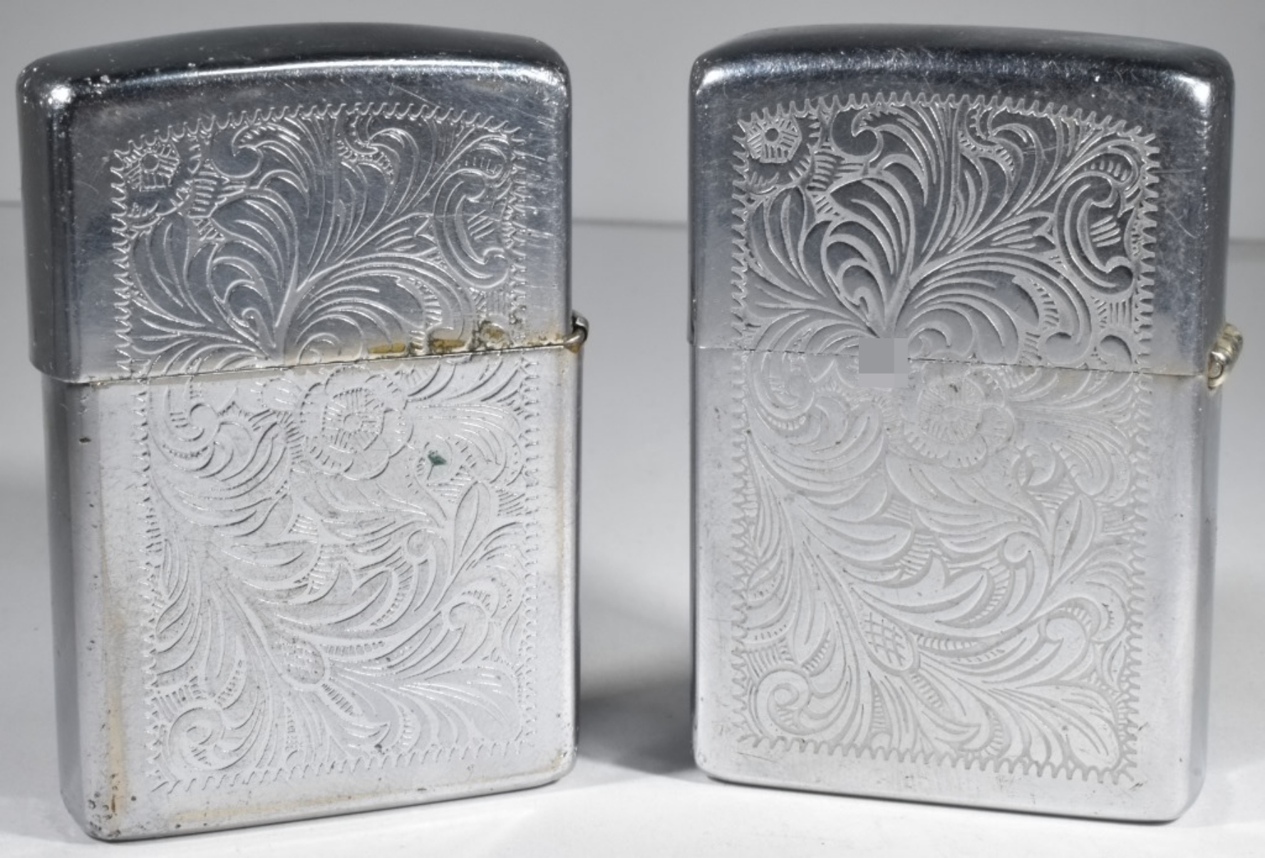 Zippo Venetian High Polish Chrome Lighters (2)