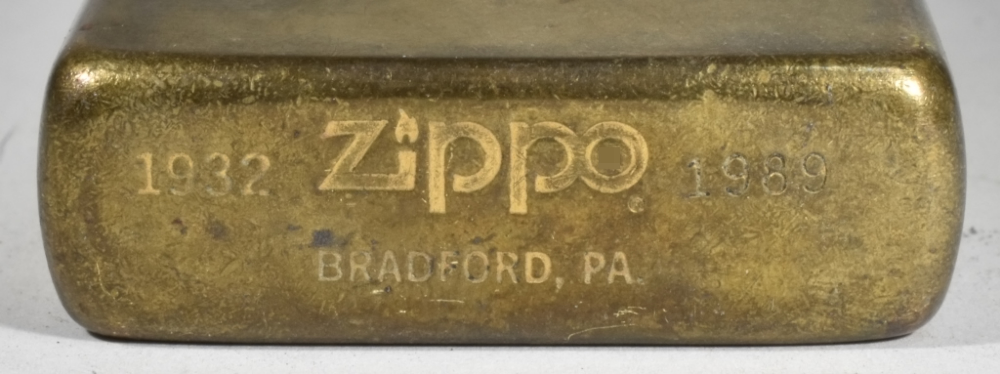 1989 Zippo Solid Brass Commemorative Lighter